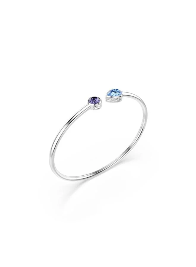 SWAROVSKI  Chroma Rhodium Plated Flexible Bangle for Women | Best Price UAE